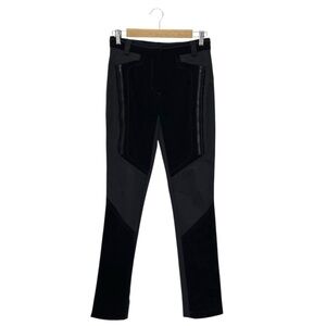 Beate Heymann Black Velvet Pants Women’s Size 4 Jeans Moto Streetwear New NWT